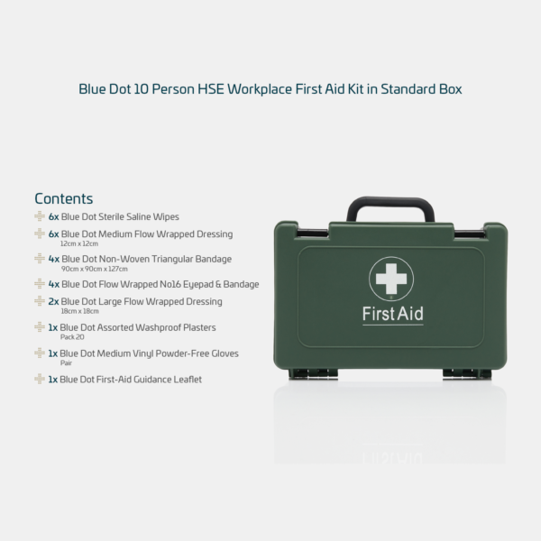 Blue Dot 10 person HSE First Aid Kit in Standard Box - Image 6