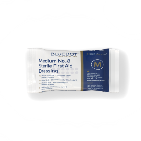 Blue Dot Flow Wrapped Medium No8 Dressing